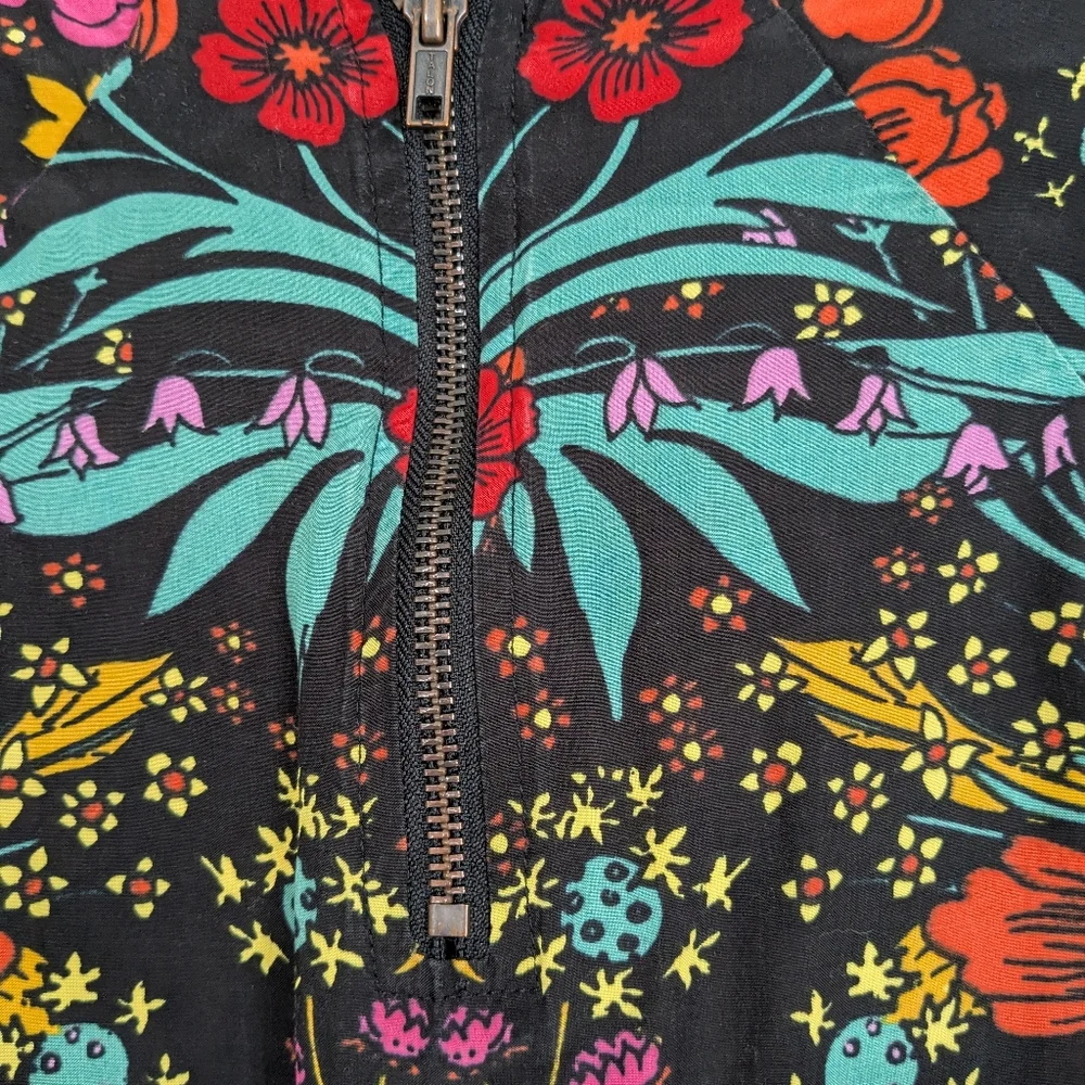 Free People Strawberry Fields Colorful Print Mini Dress S